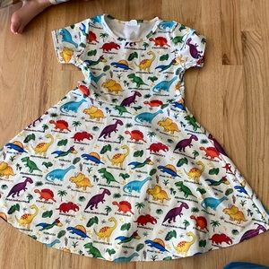 Cute Dino swing dress. sz L. (Fits sz t5)